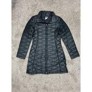 Patagonia Fiona Parka Coat Womens S Black Goose Down Full Zip Lightweight